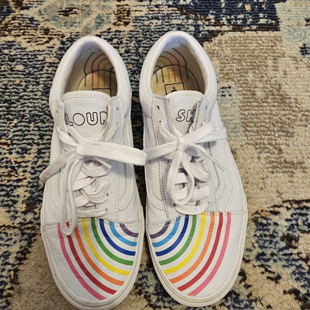 Vans X Flour Shop Rainbow Sneakers